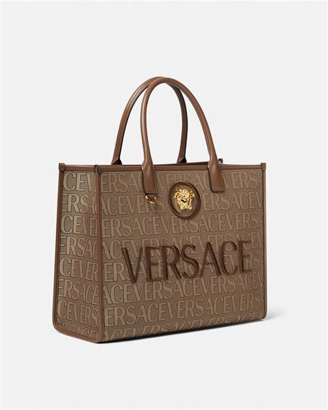 versace black leather tote 1980|buy Versace bag online.